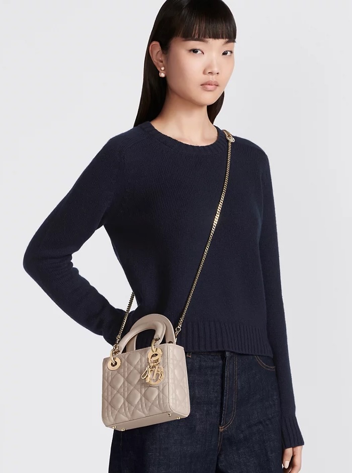 Túi DIOR đeo chéo dây xích túi nữ đeo chéo màu bè size nhỏ 17cm Dior M0505ONGE M51U
