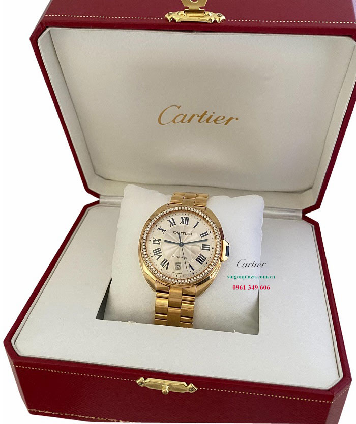 Store mua sắm đồng hồ cao cấp Sài Gòn Hà Nội Cartier WJCL0010 vàng 18k