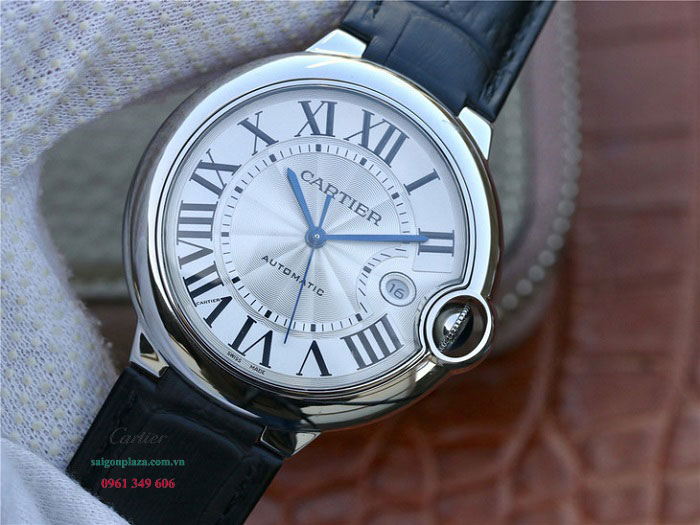 Đồng hồ Cartier nam màu trắng dây da Cartier W69016Z4 42mm