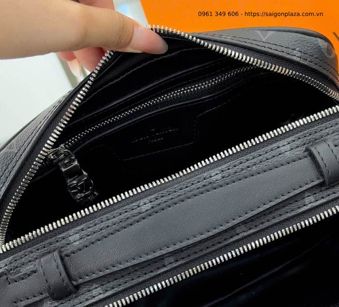 túi cầm tay nam thương hiệu LV Louis Vuitton túi xách tay màu đen like authh cao cấp