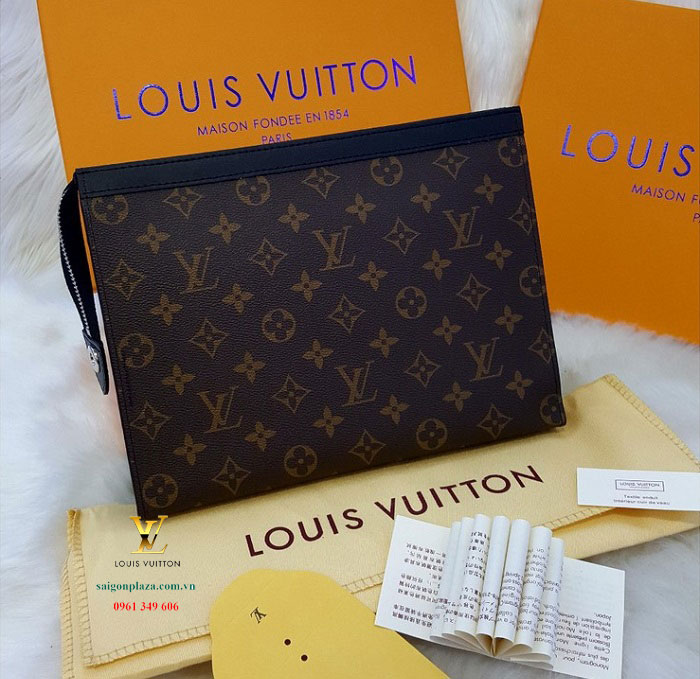 Túi cầm tay hàng hiệu Clutch LV chính hãng Louis Vuitton LV129