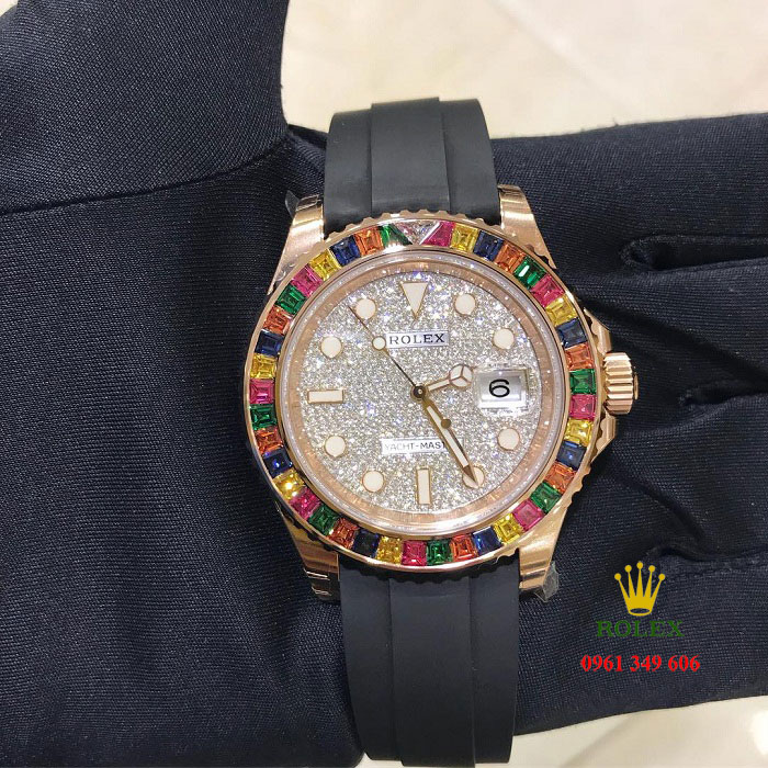 Cửa hàng Rolex kim cương nam Sài Gòn Rolex 116695 Yacht-Master