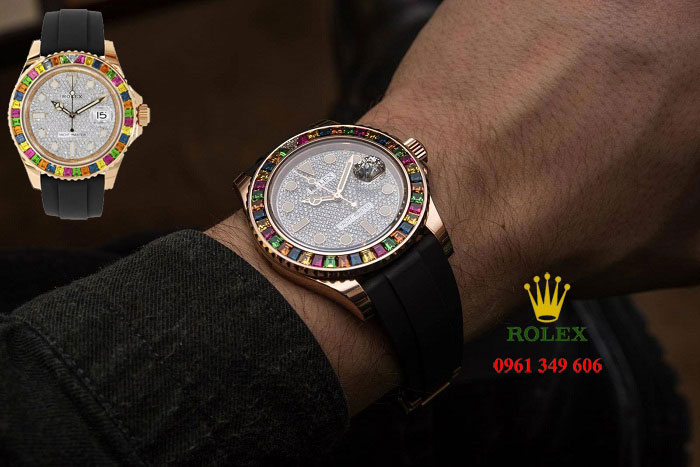 Đồng hồ hiệu nam cao cấp Rolex kim cương tại TP HCM Rolex 116695