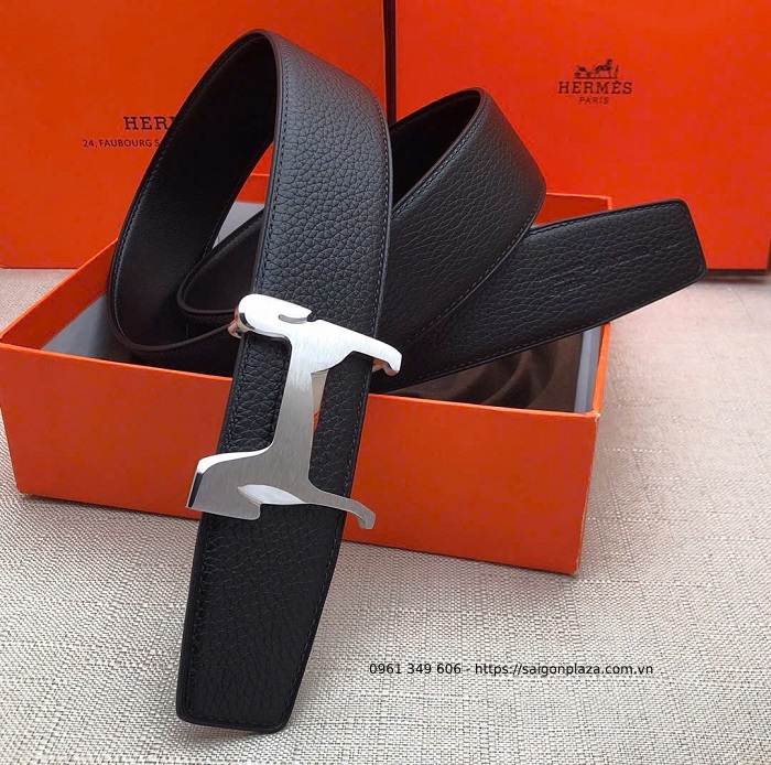 Dây thắt lưng cao cấp Hermes PH036525 dây lưng đẹp cho nam đà điểu mẫu mặt dây lưng đẹp dây lưng da thật đẹp