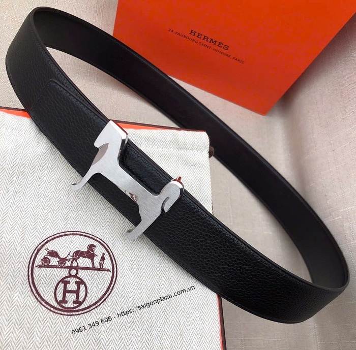 Dây thắt lưng cao cấp Hermes PH036525 Thắt Lưng Hermes Panache Belt Buckle Reversible Leather Strap 32mm 38mm ph036515