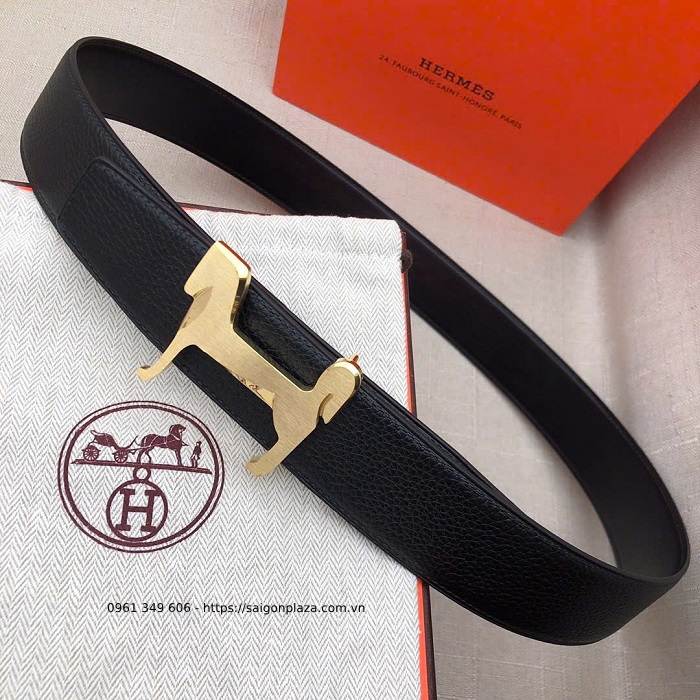 Dây thắt lưng cao cấp Hermes PH036525 Thắt Lưng Hermes Panache Belt Buckle Reversible Leather Strap 32mm 38mm ph036515