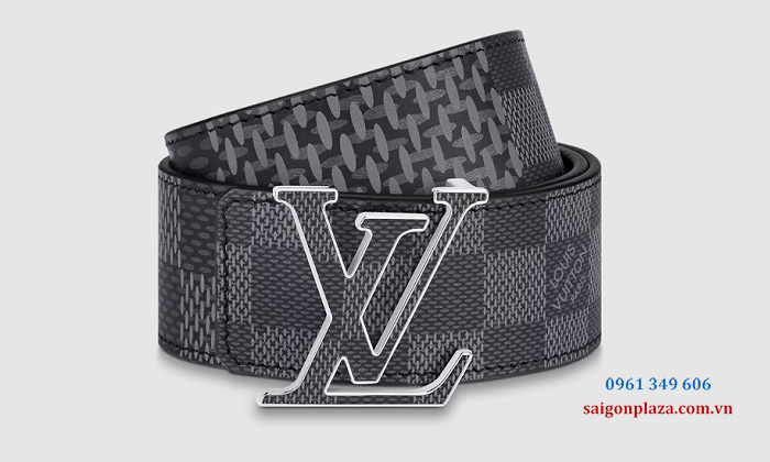 Thắt Lưng Nam Louis Vuitton LV Initiales 40mm Reversible Belt M0340V Màu Xám Đen