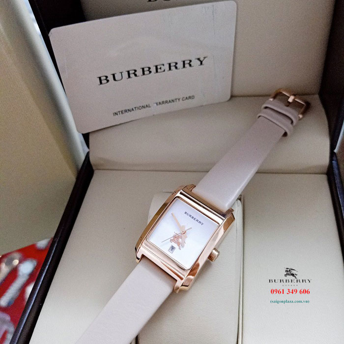 Đồng hồ nữ mặt nhỏ dây da Burberry BU1571 chính hãng
