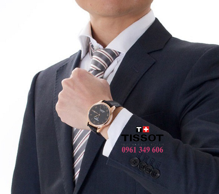 Đồng hồ dây da nam tại Hà Nội Tissot T41.5.423.53