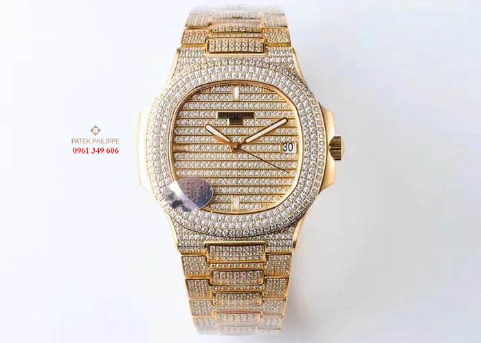 Đồng hồ chính hãng ở Hà Nội Patek Philippe 5719/1G-002 vàng kim cương