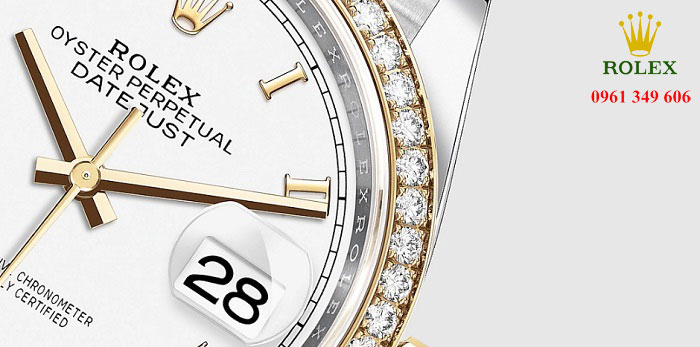 Đồng hồ kim cương nam số La Mã Rolex Datejust 126283RBR-0015 36mm