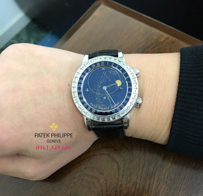 Đồng hồ chính hãng Patek Philippe dây da nam 6104G-001 Đà Nẵng
