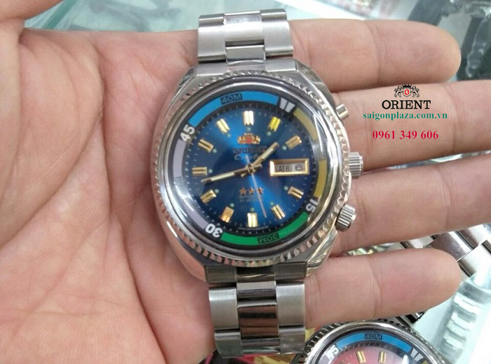 Đồng hồ thủy quân lục chiến mặt xanh dương Orient cổ 1990