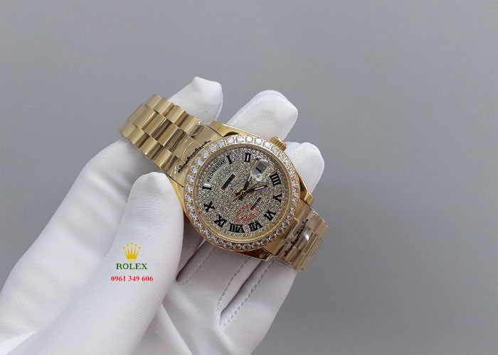 Đồng hồ vừa tay to nhỏ Rolex Day Date RL195