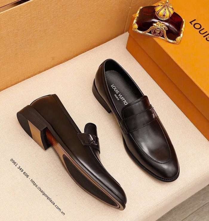 Giày lười nam hàng hiệu Louis Vuitton LVN170525 giày âu giày tây giày lười LV Louis Vuitton đế cao đế cao su êm chính hãng