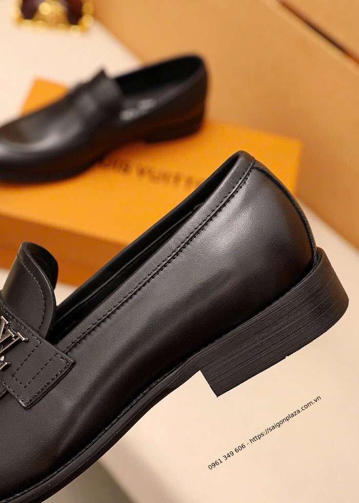 Giày lười nam hàng hiệu Louis Vuitton LVN170525 giày lười công sở giày da đen công sở giày hàng hiệu công sở LV Louis Vutton