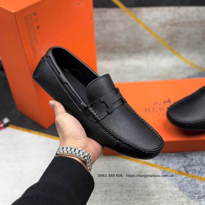 giày Hermes chính hãng giày nam da bò da mềm mịn giày đẹp nam nhiều size chính hãng