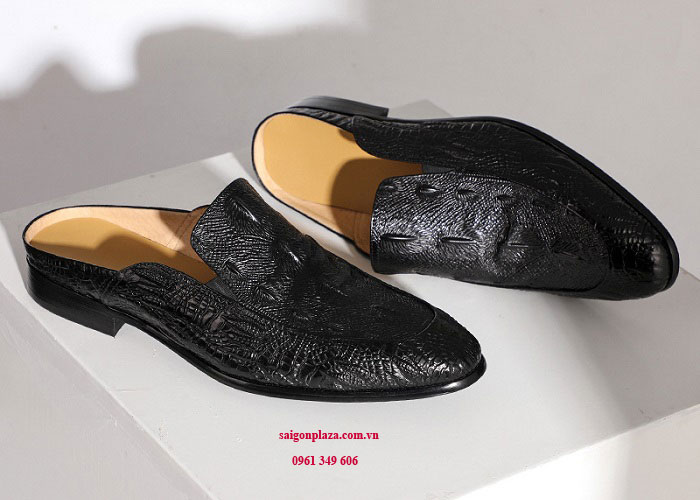 giày mũi nhọn giày tây hàng hiệu Aston Baotou B20608