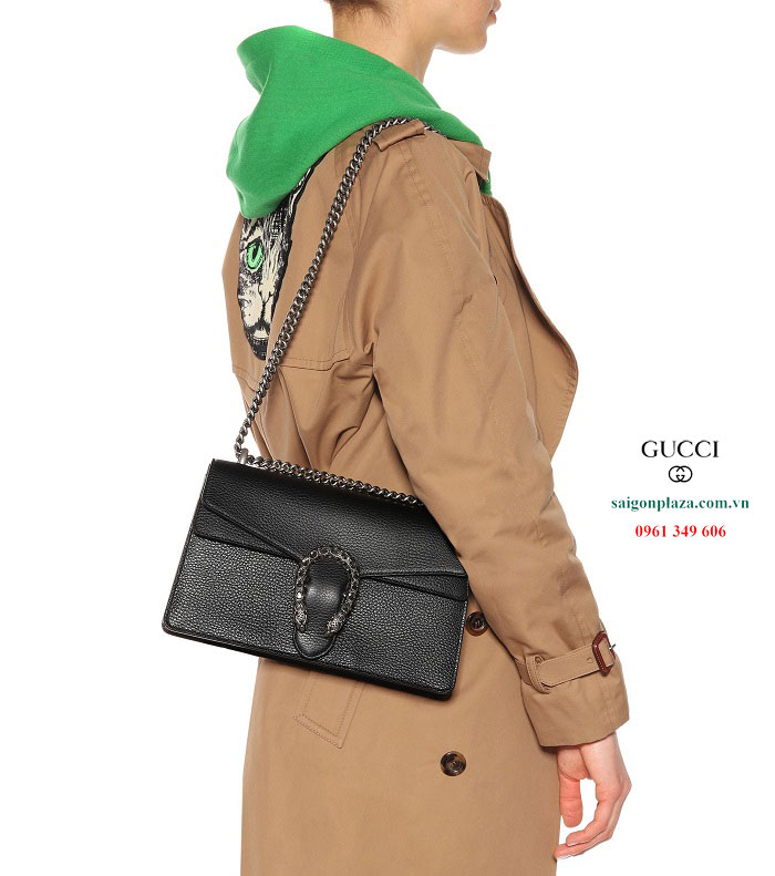 Túi Gucci Dionysus Small Shoulder Bag Black màu đen