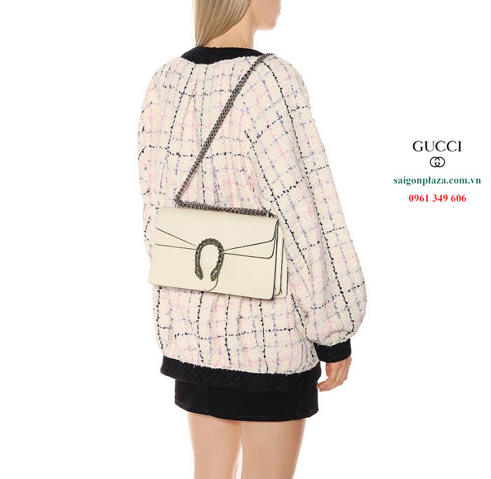 Túi Gucci màu trắng cao cấp Gucci Dionysus Small Shoulder Bag
