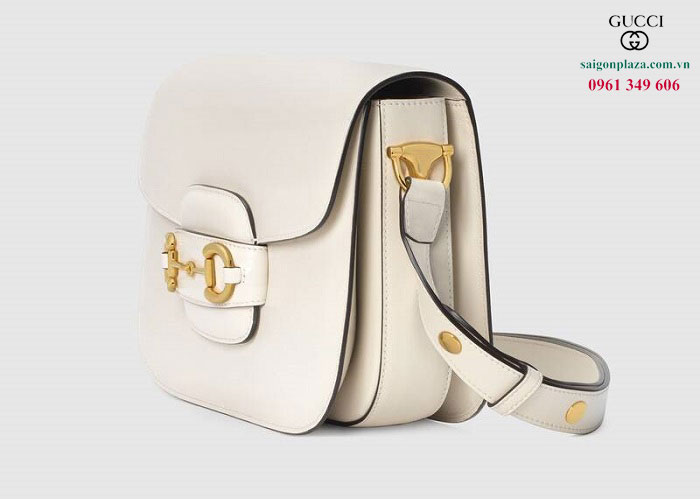Túi xách nữ trắng Gucci Horsebit 1955 602204/1DB0G-9022
