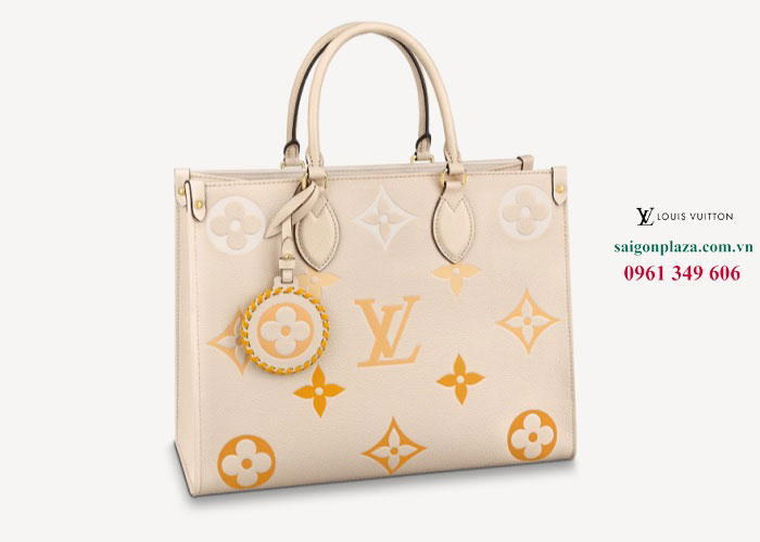 M45717 Louis Vuitton Monogram Empreinte By The Pool Collection OnTheGo MM -Cream