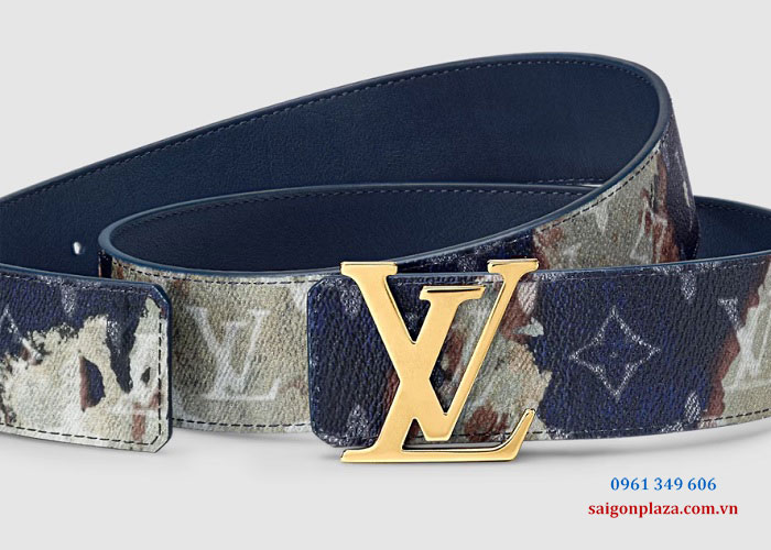 Dây lưng da LV Louis Vuitton nam chính hãng dây thắt lưng size to mặc quần tây jean