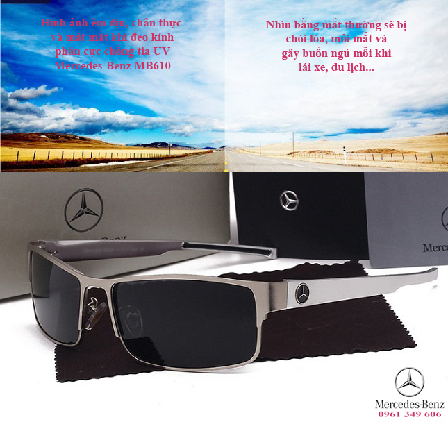 Mắt kính hãng Mercedes-Benz tại TPHCM xịn có hộp MB610