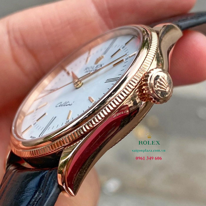 Đồng hồ Rolex vàng hồng 18k 24k ref siêu cấp 1:1 Rolex Cellini Time 50505-0010