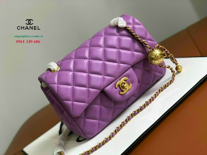 Túi xách nữ chính hãng Chanel túi Chanel quả cầu vàng