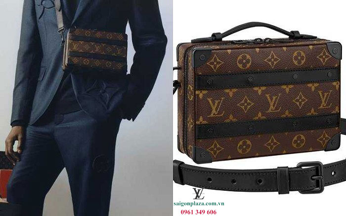 Túi hộp vuông LV Louis Vuitton túi hàng hiệu thời trang giá rẻ Louis Vuitton Handle Soft Trunk M45935