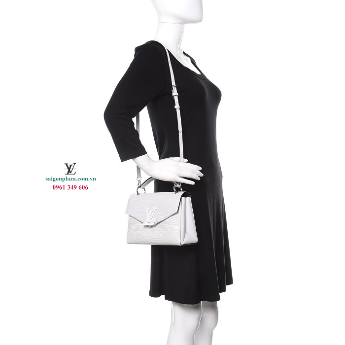 Túi đeo vai nữ chính hãng LV Louis Vuitton Pochette Grenelle Màu Trắng