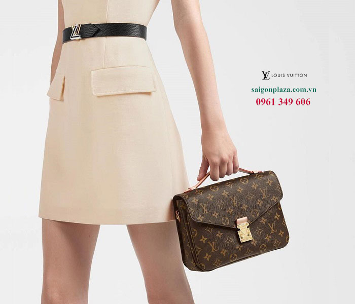 Túi da nữ đẹp nhất xách tay hàng hiệu Vuitton Pochette Metis Monogram M44875
