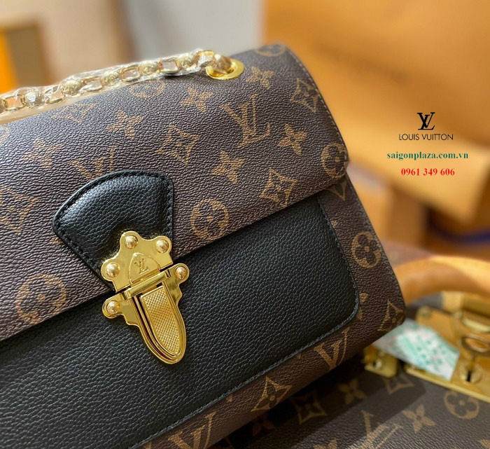 Túi xách da LV hoa nâu túi nữ Louis Vuitton Monogram Victoire M41730 giá rẻ