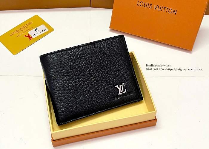 Ví nam da bò da bê mềm thật bỏ túi Louis Vuitton Slender M83128