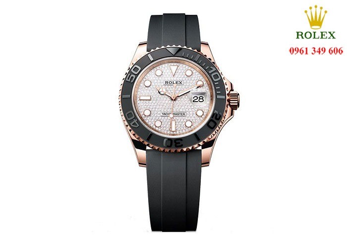 Đồng hồ nam cao cấp Rolex Yacht-Master 116655 mặt khảm kim cương