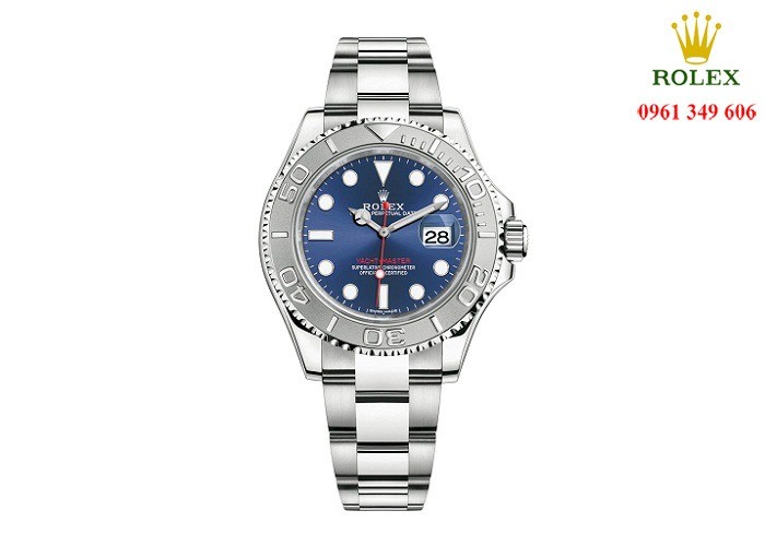 Đồng hồ nam cao cấp Rolex Yacht-Master 116622 Mặt Số Xanh