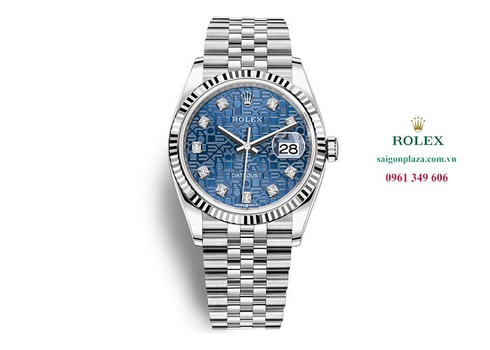 Đồng hồ nam Rolex Datejust 126234-0037 Mặt xanh vi tính