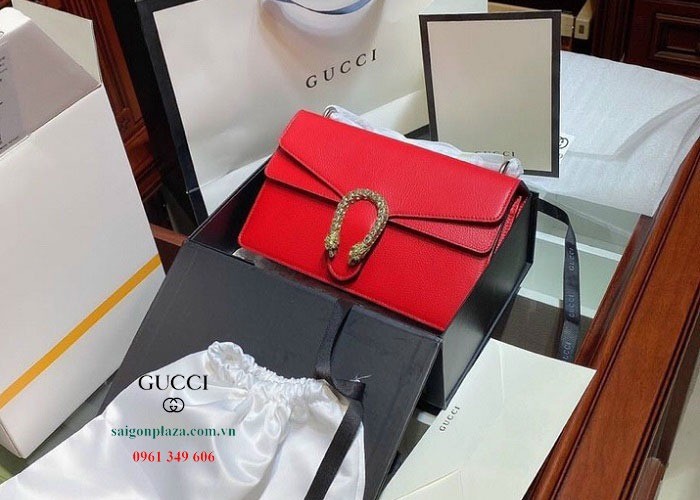 Túi xách nữ Gucci Dionysus Small Shoulder Bag G900 màu đỏ