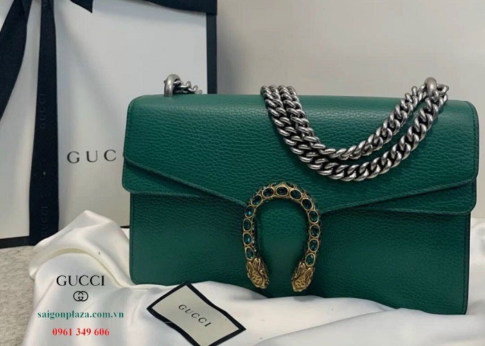 Túi xách nữ Gucci Dionysus Small Shoulder Bag G900 màu xanh
