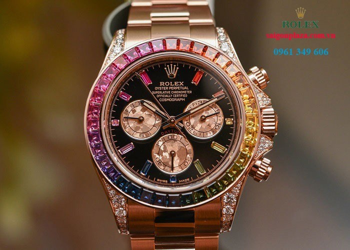 Đồng hồ nam hàng hiệu Rolex Daytona Rainbow 116595RBOW