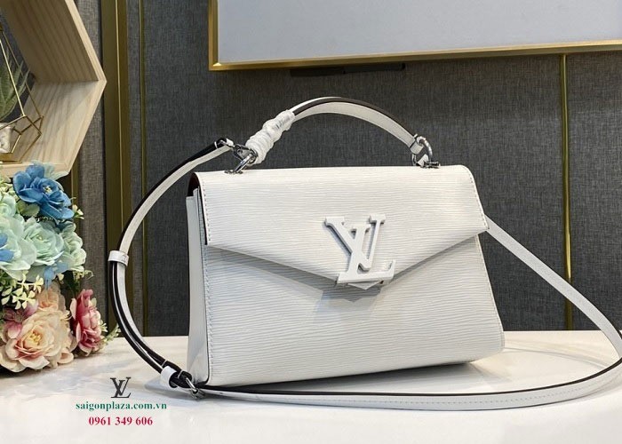 Túi nữ hàng hiệu Louis Vuitton Pochette Grenelle Màu Trắng