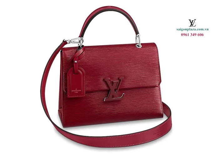 Túi nữ hàng hiệu Louis Vuitton Grenelle PM Màu Đỏ Đô