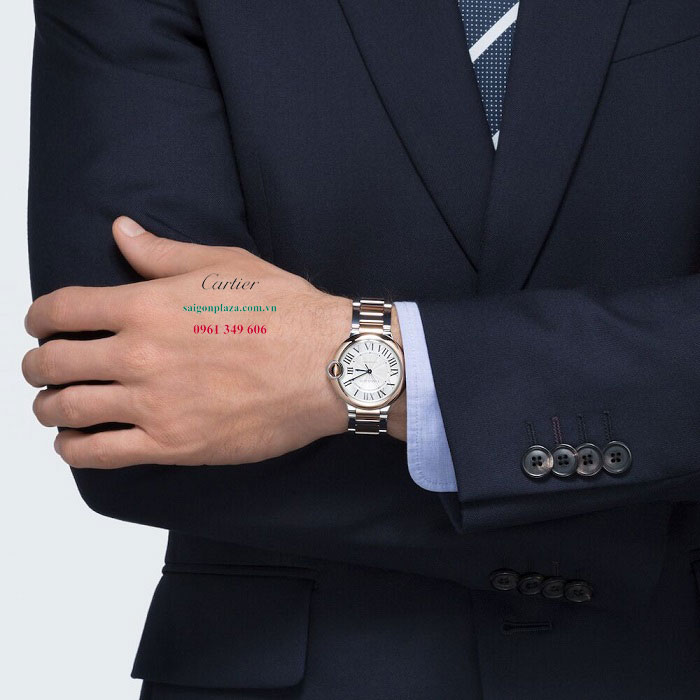 Mẫu đồng hồ nam đẹp chất lượng tốt uy tín Cartier Ballon Bleu de W2BB0004