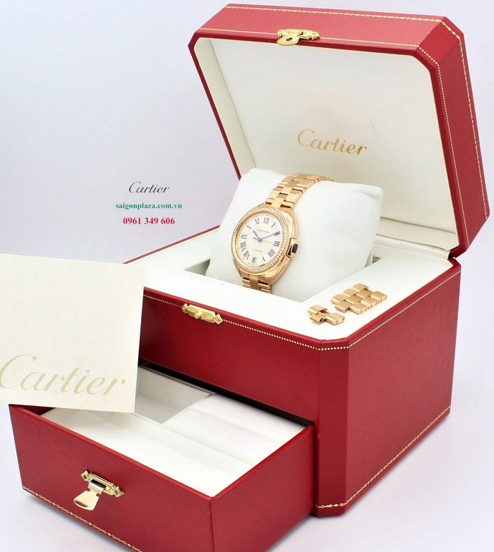 Cartier Cle de Cartier WJCL0009 40mm Đồng hồ vàng thật18k cho nam dây thép