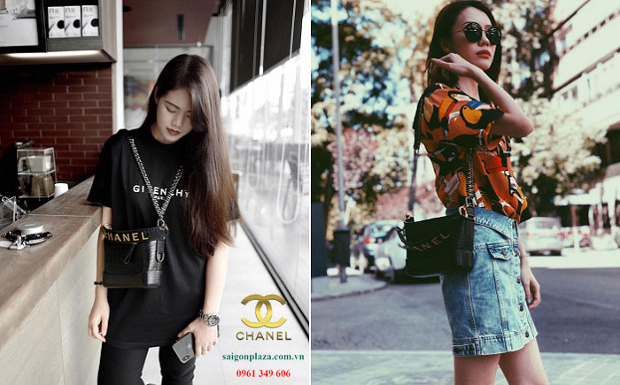 Túi da thật nữ chính hãng Sài Gòn TPHCM Chanel Gabrielle Small Hobo Bag