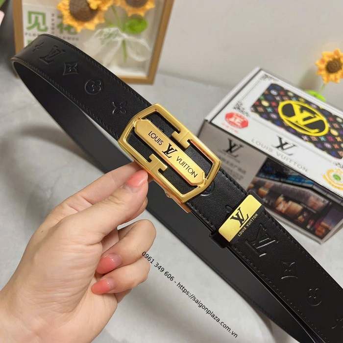 Dây thắt lưng cao cấp Louis Vuitton M1805U dây lưng nam dây lưng LV dây lưng hàng supper like auth 1:1 dây lưng hàng hiệu công sở