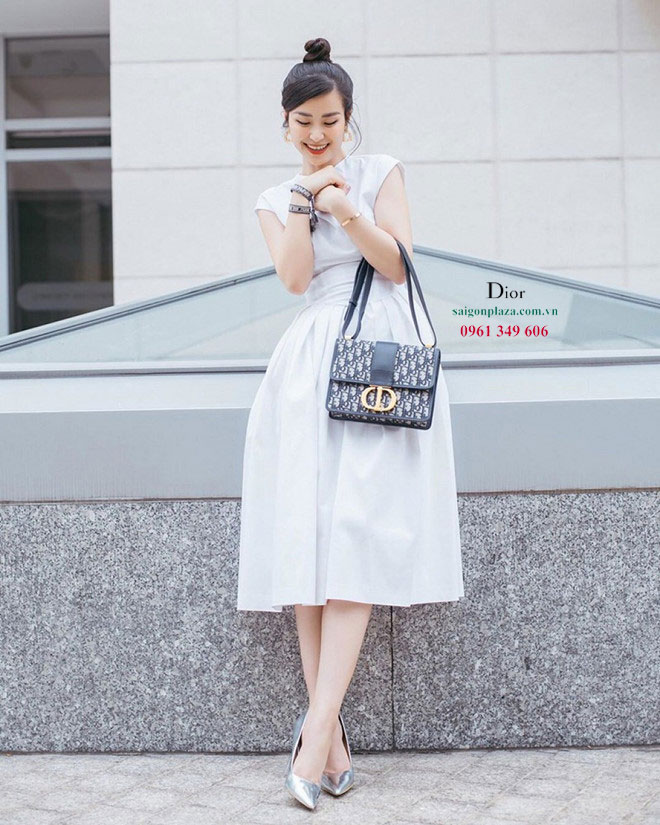 Túi chính hãng nữ cao cấp sang chảnh Dior 30 Montaigne Dior Oblique Bag