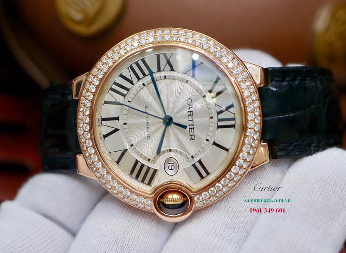 Đồng hồ Cartier siêu cấp rep 1:1 size cỡ 42mm Cartier WE900851 Ballon Bleu