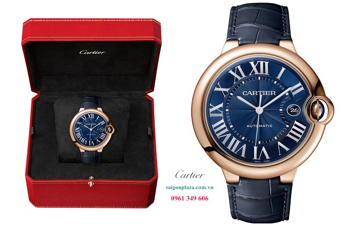 Đồng hồ cơ nam đẹp xách tay chính hãng Cartier Ballon Bleu De 42mm WGBB0036